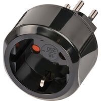 Brennenstuhl 1508642 - Type J (CH) - 10 A - Black - Male/Female - Blister