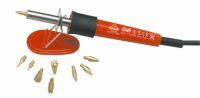 PEBARO Brandmalkolben mit 9 Aufsätzen Euro Stecker 230V/30W