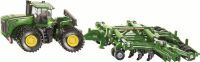 SIKU John Deere 9630 with Amazone Centaur - Black,Green - Tractor model - Metal - 1:87 - 226 mm - 75 mm