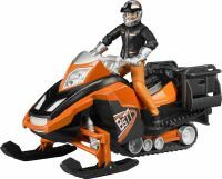 Bruder Snowmobil m. Fahrer u. Ausst.| 63101 - Snow groomer model - Acrylonitrile butadiene styrene (ABS) - Multicolour