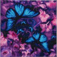 Craft Buddy Ltd. Crystal Art Leinwand Schmetterlinge 30x30 cm