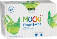 Kreul 2 + Fingerfarbe MUCKI Fingerfarbe 6er Set 150 ml (2316)