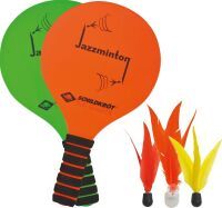 Schildkröt JAZZMINTON Set (2 Schläger grün/orange+3 