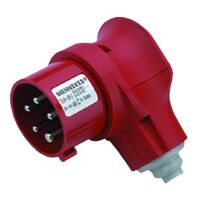 Mennekes 3980 - Right-angle - 400 V - Red - IP44 - 1 pc(s)