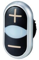 Eaton M22-DDL-S-X4/X5 - Button - Black,Titanium,White - Plastic - IP66 - 32.2 mm - 54.7 mm
