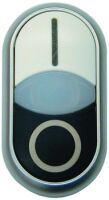 Eaton M22-DDL-WS-X1/X0 - Button - Black,Titanium,White - Plastic - IP66 - 32.2 mm - 54.7 mm
