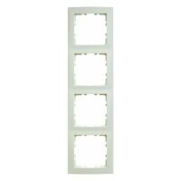 Berker BER 1014 89 82 Rahmen 4f S.1 weiß glänzend