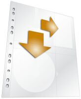 DURABLE 4erCD/DVD-Hülle A4 mit Schutzvlies 5er Btl. transp (522219)