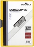 Durable Duraclip 30 - Transparent,Yellow - PVC - 30 sheets - A4 - 1 pc(s)
