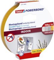 tesa Powerbond Montageband Indoor 5m 19mm (55741-00001-03)