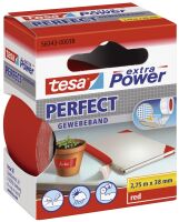 Tesa Gewebekleb. 2,75m x 38mm extra Power rot 56343 Gewebeklebeband