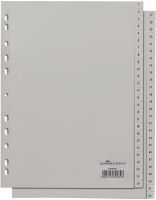 DURABLE Zahlenregister A4 gepr Taben 1-52 PP volldeck. grau (650410)
