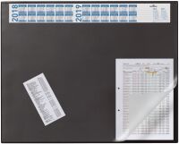 DURABLE Schreibunterlage Vollsichtpl/Kalender 65x52cm schw (720401)
