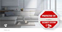 Nedis Tür-Fenster-Alarm / Magnetic Sensor / Batteriebetrieben / 2x CR2032 / 85 dB / Weiss