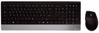 MEDIARANGE MROS105 - Wireless - RF Wireless - Mechanical - QWERTZ - Black - Silver - Mouse included