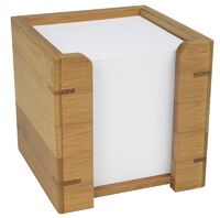 WEDO Zettelbox Bambus mit Papier (61707)