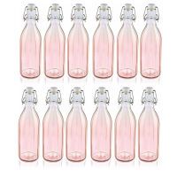 Leifheit Flasche facette 12er Set 0,5 L tender rose Einkochhilfe Saftflasche Einkochflasche