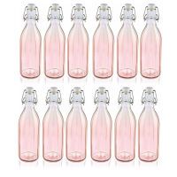 Leifheit Flasche facette 12er Set 0,5 L tender rose Einkochhilfe Saftflasche Einkochflasche