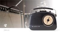 Nedis Retro RDFM5000BK Radio schwarz