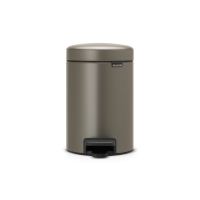 Brabantia Newicon 3 Liter Confident Platinum Badezimmermülleimer