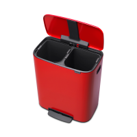 Bo Treteimer 2 x 30 L (B: 54,1cm, T: 36,3cm, H: 65,2cm) Passion Red