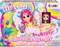 CRAZE Adventskalender UNICORY Weihnachtskalender 2021 Einhorn Puppen Spielfiguren für Mädchen Kinder Spielzeug Kalender 34033