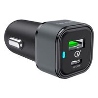 nevox USB PD 30W Type C+ QC3.0 Kfz Ladegerät - Total 48Watt schwarz