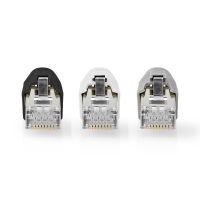 Nedis RJ45-Stecker| RJ45 Pass Through| Festes/verseiltes FTP CAT7| Gerade| Vergoldet|