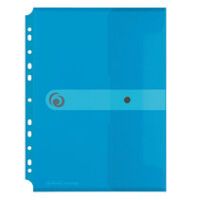 Herlitz 11292943 - A4 - Polypropylene (PP) - Blue,Transparent - Portrait - Snap fastener - 1 pc(s)