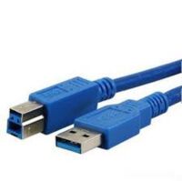 MediaRange Anschlusskabel USB 3.0 Stecker A/B 1,8m blau (MRCS144)