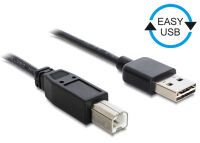 DeLOCK Kabel EASY USB 2.0-A> B St/St 2m (83359)