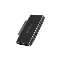 TerraTec CONNECT Go1 - Black - MMC,MicroSD (TransFlash),SD - 5 Gbit/s - 4K Ultra HD - 3840 x 2160 pixels - Aluminum