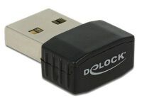 Delock 12461 - Wireless - USB - WLAN - Wi-Fi 5 (802.11ac) - 433 Mbit/s - Black