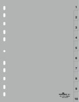 DURABLE Zahlenregister (A4 geprägte Taben 1-10 PP volldecke (651110)