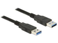 DELOCK USB Kabel USB3.0 A -> A St/St 5.00m schwarz (85064)