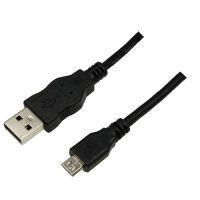 LogiLink USB Kabel A -> Micro B Stecker 2.0 1,80m schwarz (CU0034)