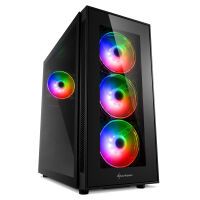Sharkoon TG5 Pro RGB - Midi Tower - PC - Black - ATX - micro ATX - Mini-ITX - Steel - Tempered glass - Gaming