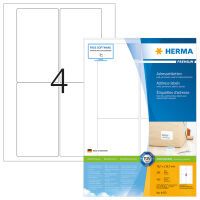 HERMA Adressetiketten A4 weiß 78,7x139,7 mm Papier  400 St. (4472)