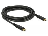 DELOCK Kabel USB C > C E-Marker 5A 3.0m schwarz (83325)
