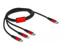 DELOCK USB Ladekabel 3 in 1 USB/C -> Lightning/Type-C/Micro (86711)
