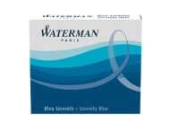 WATERMAN Tintenpatrone Inter. Serenity Blue 6 Stück (S0110950)
