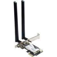 Inter-Tech DMG-35 - Internal - Wireless - PCI Express - WLAN / Bluetooth - 3000 Mbit/s - Black - Silver