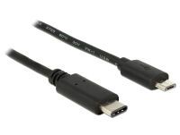 DeLOCK USB 2.0 C>Micro B St/St     1m bk (83602)