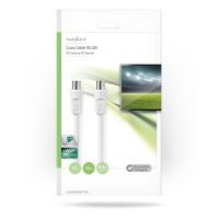 Nedis Koaxial Kabel| IEC Coax Stecker| Buchse| Vernickelt| 75 Ohm|