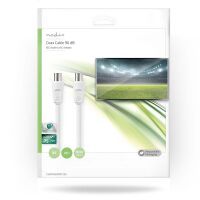 Nedis Koaxial Kabel| IEC Coax Stecker| Buchse| Vernickelt| 75 Ohm|