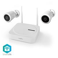 Nedis SmartLife Drahtloses Kamerasystem / 2 x Kamera / Full HD 1080p / IP65 / Nachtsicht / Weiss