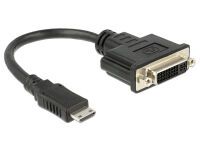 Delock 65564 - 0.2 m - Mini HDMI-C - DVI-D - Male - Female - Black