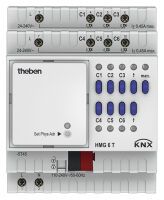 Theben HMG 6 T KNX - Heating actuator - DIN rail-mounted - 6 channels - IP20 - White - 110 - 240 V