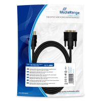 MediaRange HDMI-Kabel HDMI -> DVI 2.0m schwarz (MRCS185)