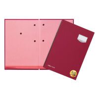 PAGNA Unterschriftsmappe DE LUXE Stoffeinband 20 Fächer rot (24201-01)